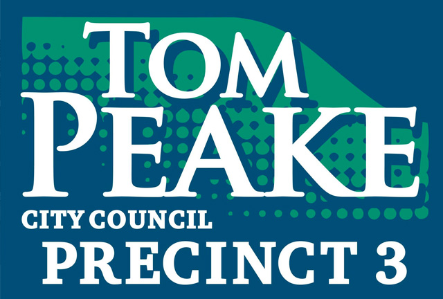 Tom Peake for Precinct 3 Logotyping & Signage